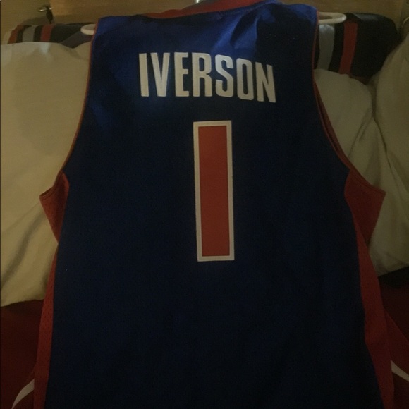 Alan Iverson DETROIT Jersey - Picture 2 of 3